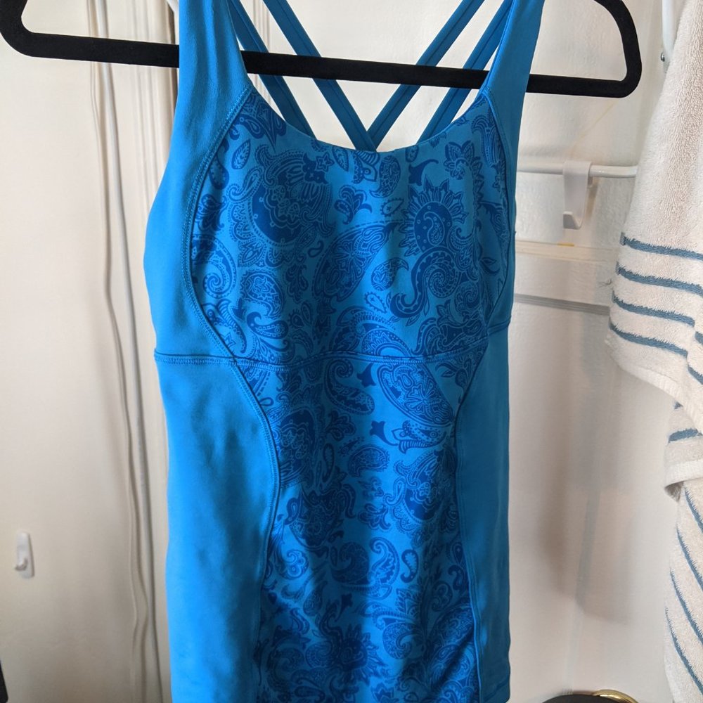 Lululemon Paisley Criss-Cross Tank Top - Picture 6 of 8